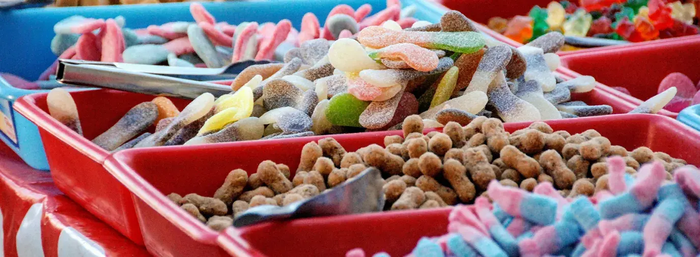 candy in bins by Matt Schwartz